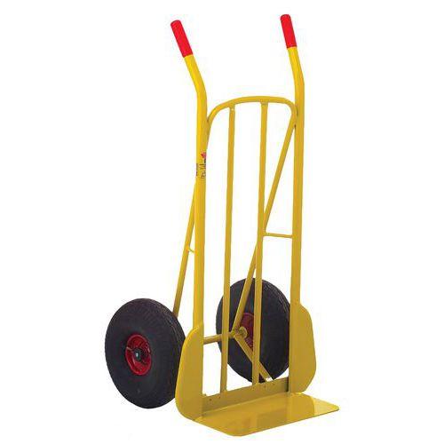 Diable acier bavette fixe - Roues pneumatiques - Force250 kg thumbnail image 1