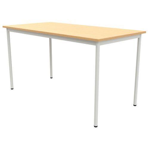 Illustration de : Table 4 pieds droits 180 x 80 cm stratifié ABS