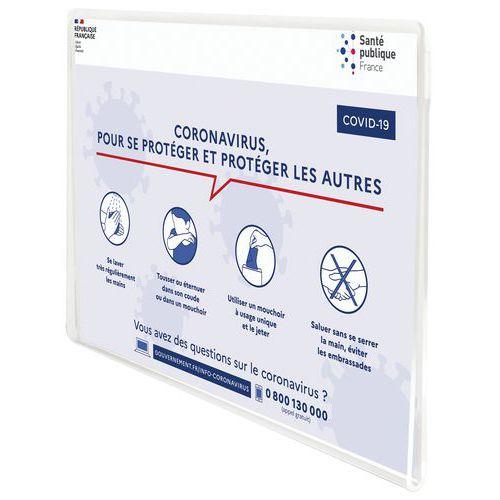 Porte-affiche Crystal adhésif permanent - Tarifold thumbnail image 1