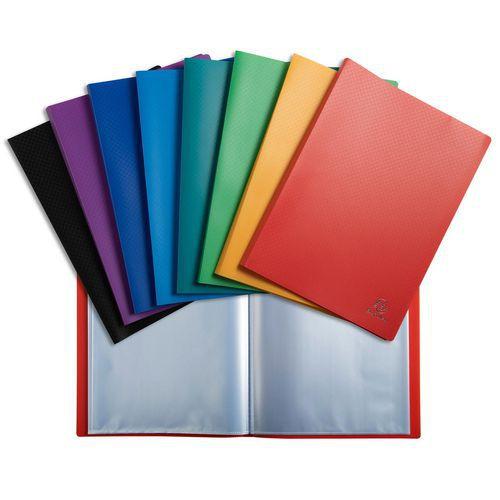 Illustration de : Reliure plastique 40 volets transparents - Exacompta