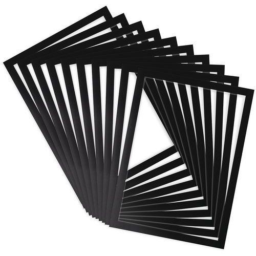 Lot de 10 Cadre d'affichage Magneto PRO Memo noir thumbnail image 1