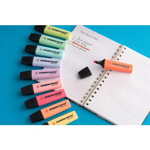 Illustration de : Pochette 6 surligneurs boss original pastel assorties - Stabilo