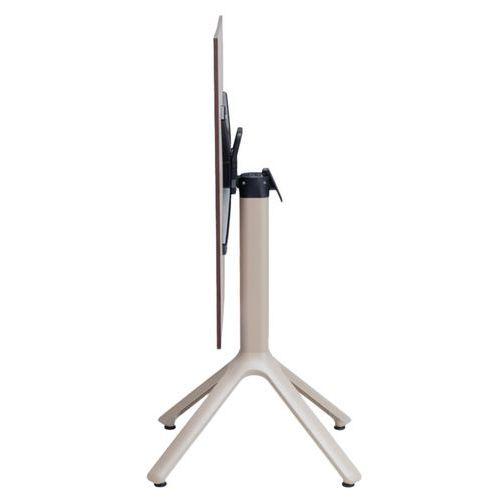 Pied de table Nemo rabattable hauteur 73 cm - peint taupe thumbnail image 1