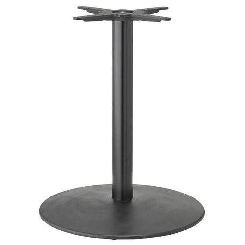 Pied de table Tiffany XL hauteur 73 cm base Ø60 cm colonne ronde - peint noir thumbnail image 1
