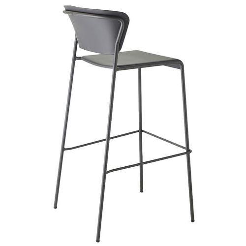 Lot de 2 tabourets Lisa technopolymère hauteur 65 cm - peint anthracite thumbnail image 1