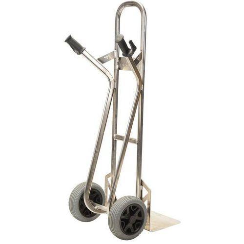 Illustration de : Diable alu - Roues increvables - Capacité 350 kg