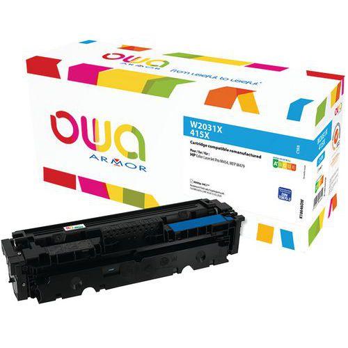Toner reconditionné Cyan HP W2031X - 6000 p thumbnail image 1