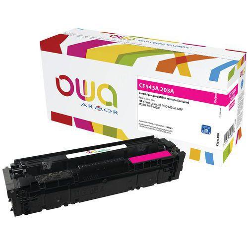 Illustration de : Toner reconditionné HP 203A Magenta - OWA