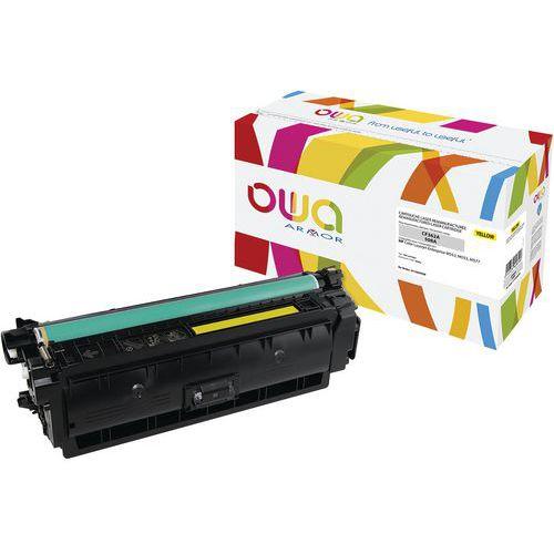 Illustration de : Toner reconditionné HP 508A Yellow - OWA
