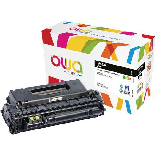 Illustration de : Toner reconditionné HP 53X Black - OWA