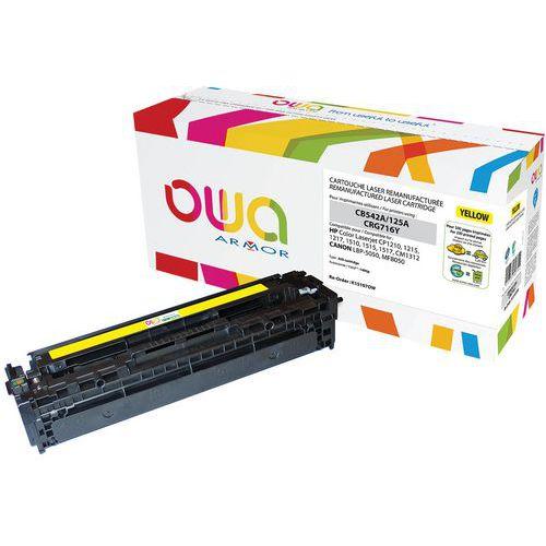 Toner reconditionné Yellow HP CB542A - 1400 p thumbnail image 1