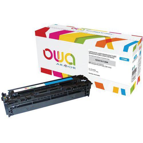 Toner reconditionné Cyan HP CE321A - 1300 p thumbnail image 1