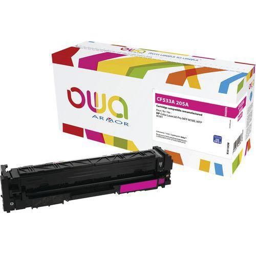 Illustration de : Toner reconditionné HP 205A Magenta - OWA