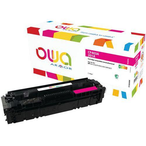 Illustration de : Toner reconditionné HP 201A Magenta - OWA