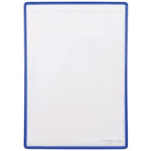 Lot de 5 Pochettes d'affichage adhésive - A4 vertical - Bleu thumbnail image 1