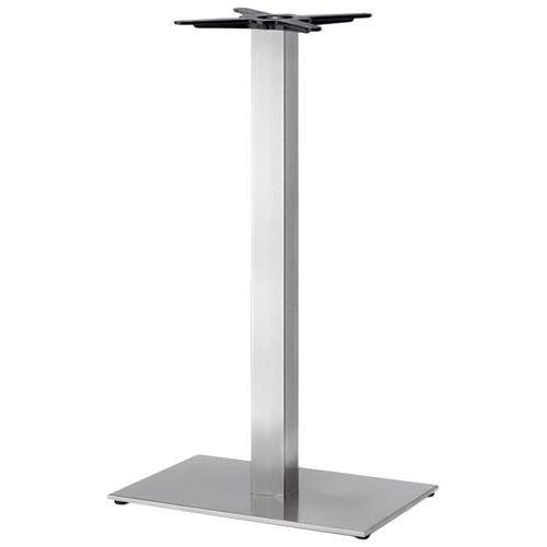 Illustration de : Pied de table Tiffany base rectangulaire colonne carrée S-CAB