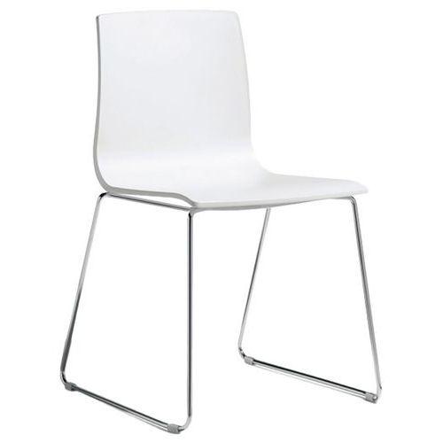 Chaises Alice piètement luge chromé ou peint lot de 2 S-CAB thumbnail image 1