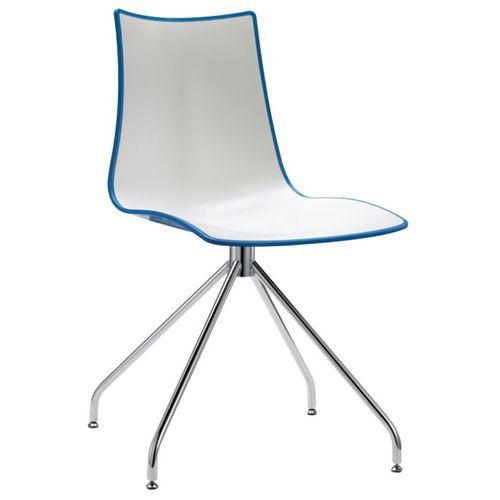 Chaises Zebra bicolore pied pivotant lot de 2 S-CAB thumbnail image 1