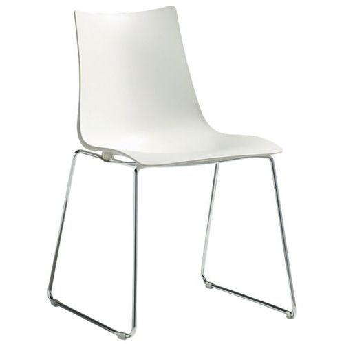 Chaises Zebra piètement traîneau peint ou chromé lot de 2 S-CAB thumbnail image 1