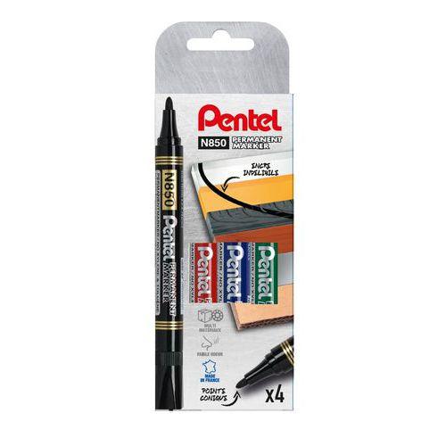 Etui 4 marqueurs pointe ogive Pentel N850 thumbnail image 1