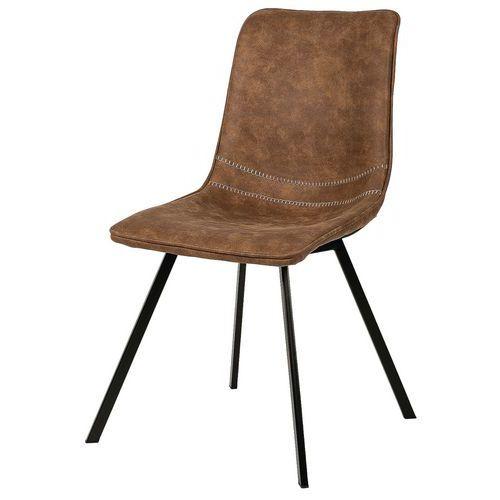 Lot de 4 chaises Berta marron thumbnail image 1