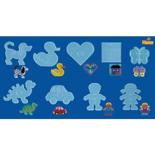 Assortiment de 9 plaques transparentes - Hama maxi fullname image