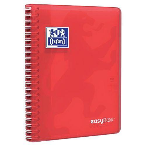 OXFORD Cahier EasyBook 17x22cm Grands Carreaux Seyès 160 Pages Reliure Intégrale Couverture Polypro Coloris As thumbnail image 1