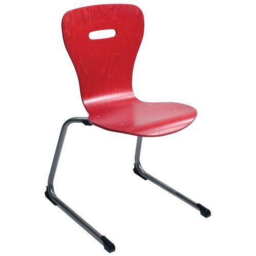 Illustration de : Chaise Luge acier coque Feria Rodet