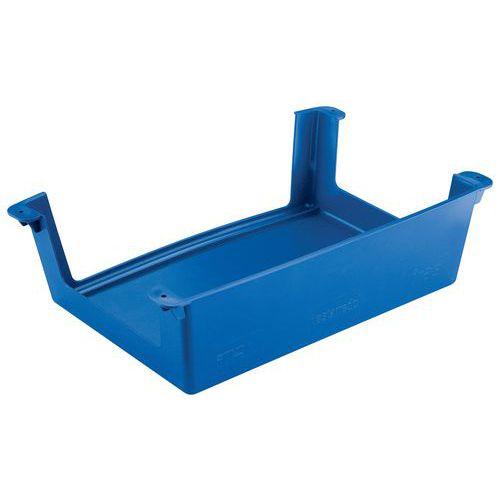 Lot de 10 casiers scolaires polypropylène bleus thumbnail image 1