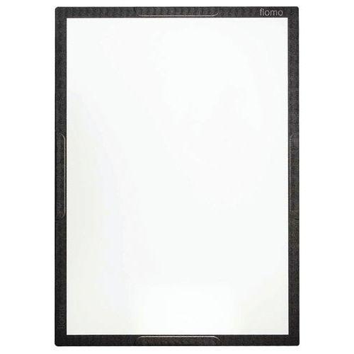 Tableau Flomo 93x128cm en acier émaillé blanc encadrement noir thumbnail image 1