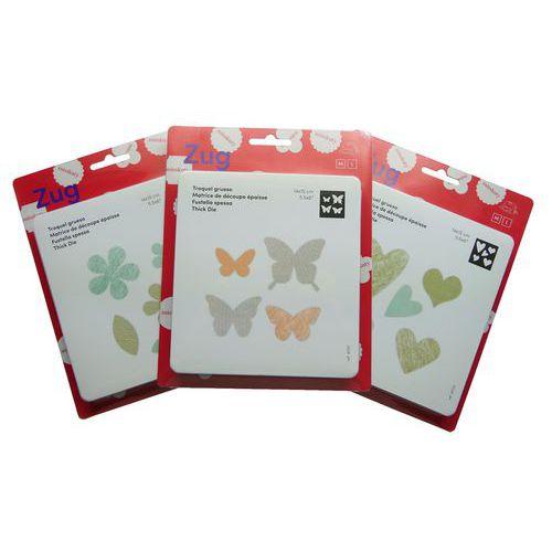 Assortiment 3 matrices de découpe Zug (fleur/papillon/coeur) thumbnail image 1