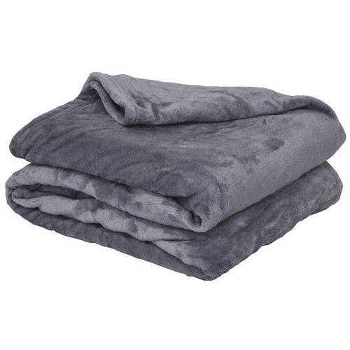 Lot de 5 plaids microflanelle microfibre 130 x 170 cm Acier thumbnail image 1