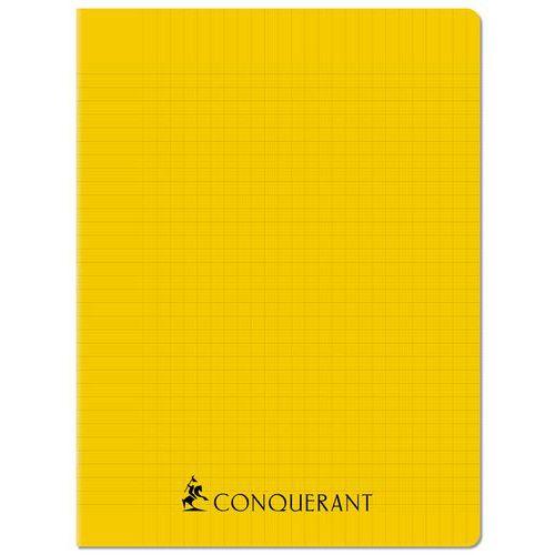 Cahier agrafé 24 x 32 cm 96p séyès 70g PP jaune thumbnail image 1