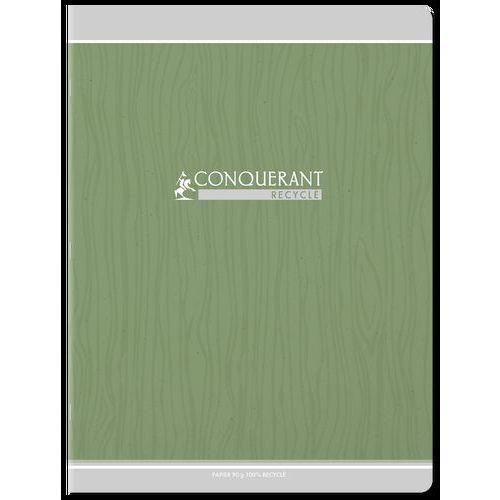 Illustration de : Cahier carte papier recyclé 24x32 cm 90g 96 pages seyes - Conquerant