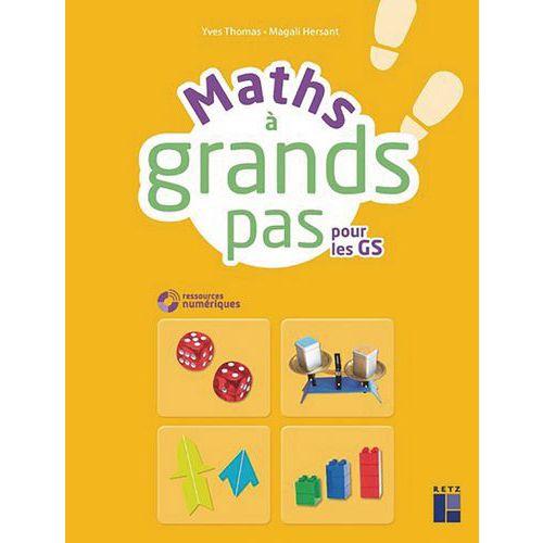 Illustration de : Maths à grand pas pour les gs + cd rom + telechargement