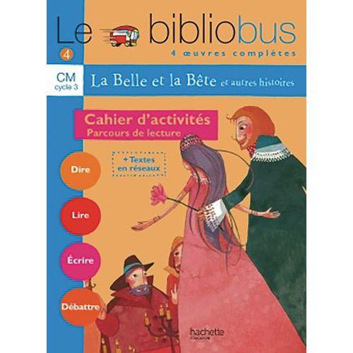 Illustration de : Le bibliobus n 4 cm - la belle et la bete - cahier d'activités