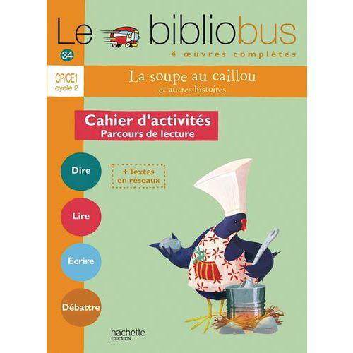 Illustration de : Le bibliobus n 34 cp/ce1 - la soupe au caillou