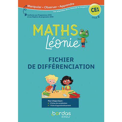 Illustration de : 9782047337196 BORDAS MES MATHS AVEC LEONIE CE1 FICHIER DIFFERENCIATION