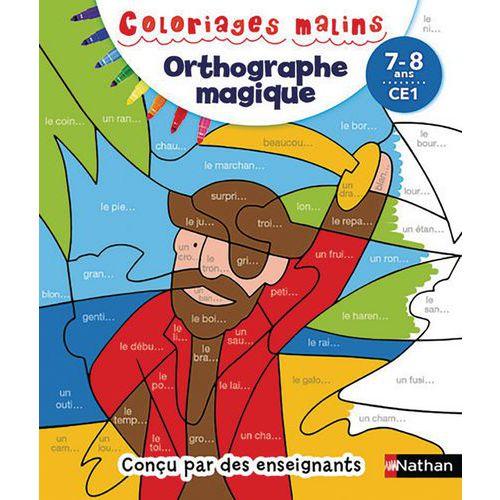 Illustration de : 9782091894331 COLORIAGES MALINS ORTHOGRAPHE MAGIQUE CE1