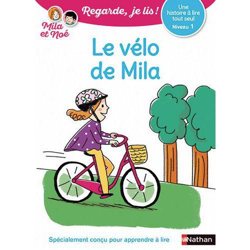 Illustration de : Le velo de mila - niveau 1 regarde, je lis ! une histoire