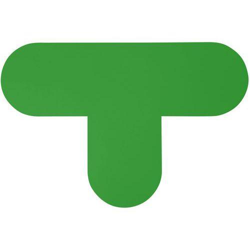 Illustration de : Autocollant marquage au sol en T 200 x 300 - Manutan Expert