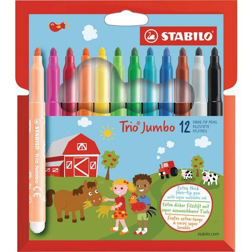 Pochette 12 feutres Trio Jumbo thumbnail image 1