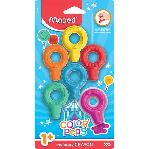 Lot de 6 baby crayons cire colorpeps thumbnail image 1