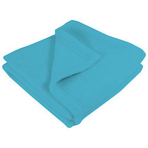 Lot 10 couvertures polaire pour couchette 72 x 140 cm Turquoise thumbnail image 1