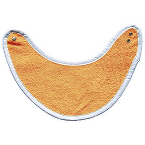 Lot 10 bavoirs bandana éponge 400 g/m² 23 x 37 cm Orange thumbnail image 1