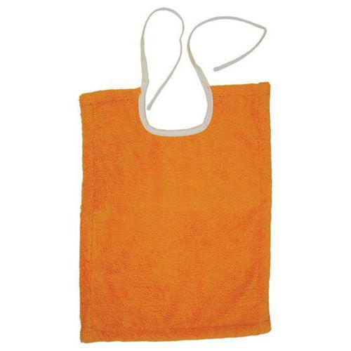 Lot 10 bavoirs lacette microfibre 30 x 40 cm Mandarine thumbnail image 1
