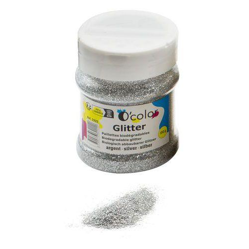 Pot paillettes biodégradables ultrafines 100g argent thumbnail image 1