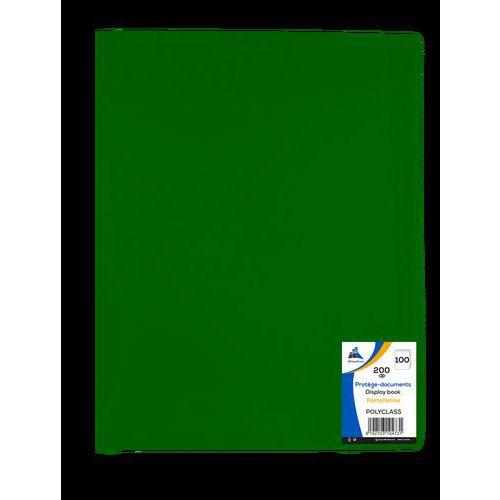 Reliure plastique 100 volets transparents A4 - Vert thumbnail image 1