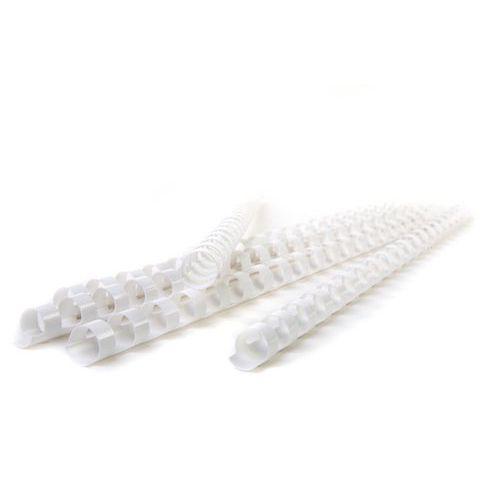 Peigne à relier 8 mm (100 pièces) - Blanc thumbnail image 1
