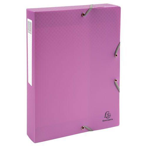 Illustration de : Chemise Box Forever Young plastique recyclé 40 mm 25x33 cm - Exacompta